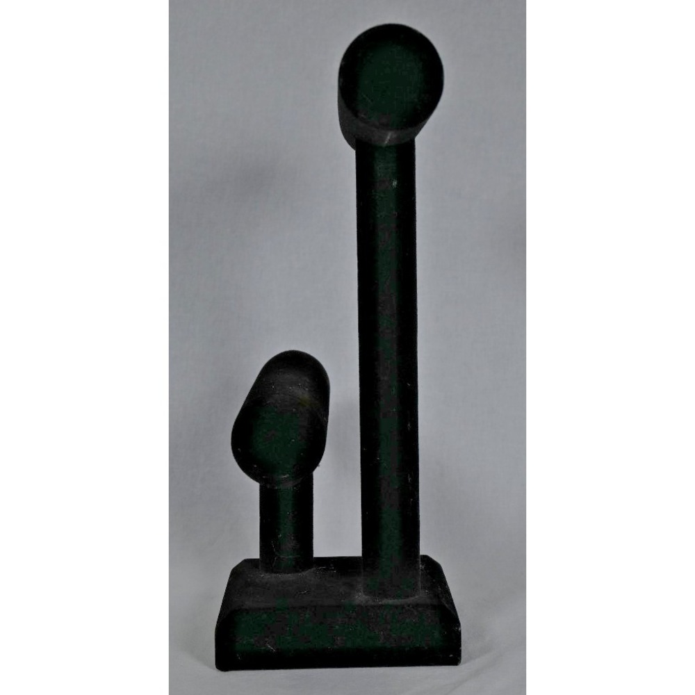 2 Tier Velvet T-Bar Jewelry Stand Display Jewelry Organizer Bracelet Holder - Picture 3 of 6